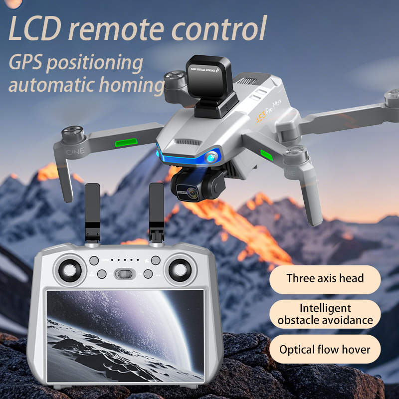 AE3 PRO Max NEW LCD SC GPS Дро – обзор и цена Drone Gimbal 3 Axis