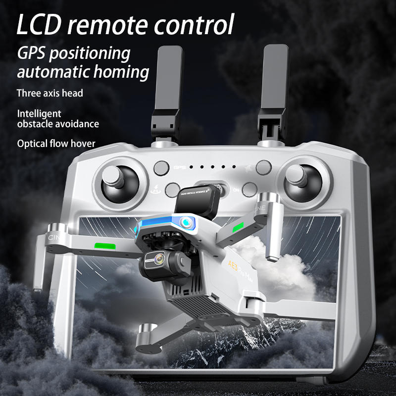 AE3 PRO Max NEW LCD SC GPS Дро – обзор и цена Drone Gimbal 3 Axis