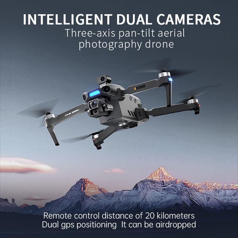 Новый дрон 2026 года с двумя 8 – обзор и цена Drone Gimbal 3 Axis