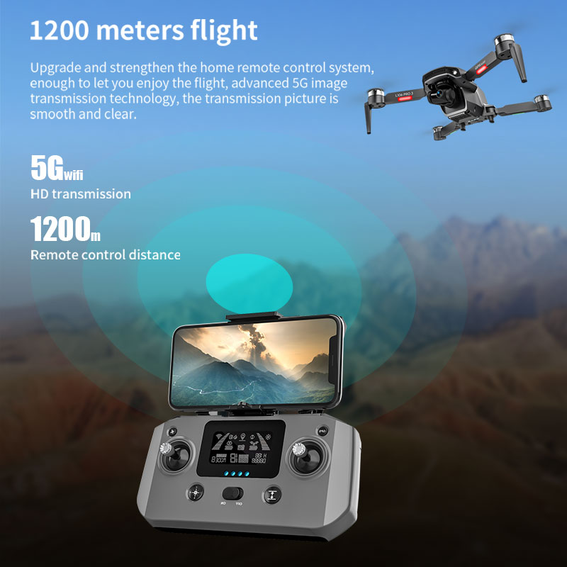 L106 Pro 3 Дрон 5G WIFI FPV Ск – обзор и цена Drone Gimbal 3 Axis